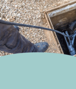 Image of a drain inspection