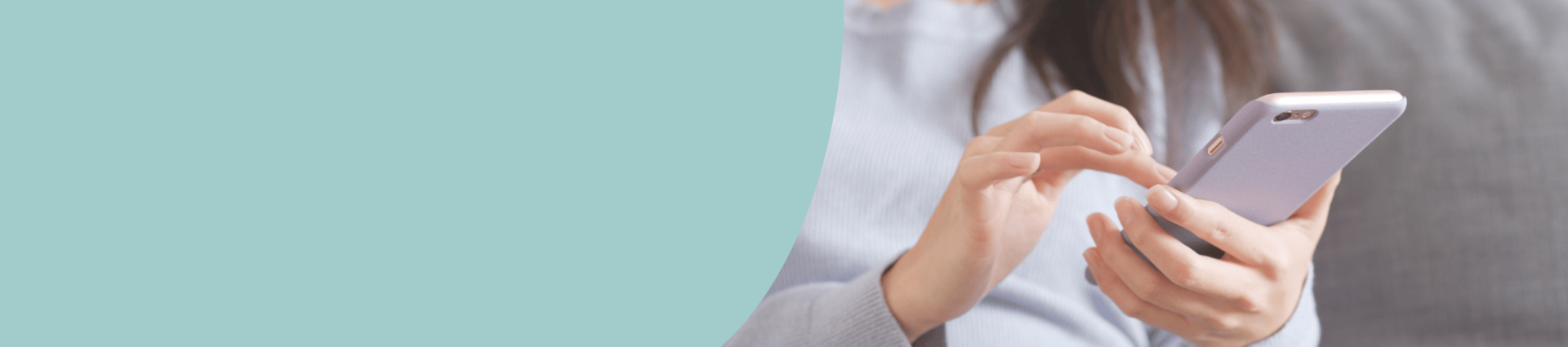 Image of a person using a mobile phone